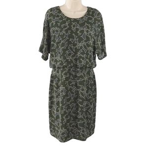 Banana Republic Earthy green and blue dress